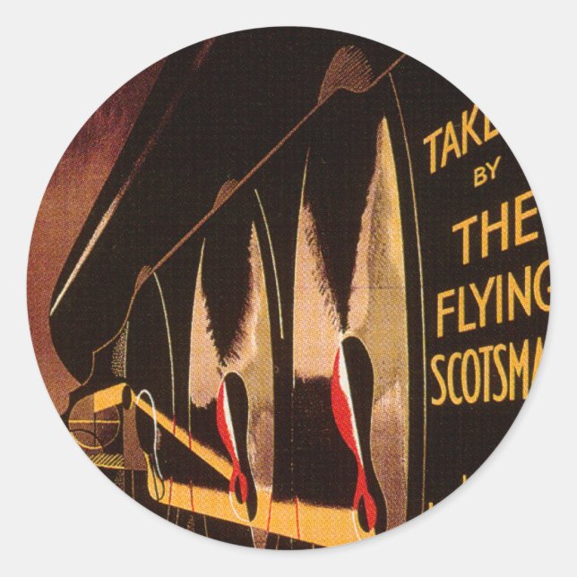 Sticker Rond LNER Flying Scotsman (Devant)