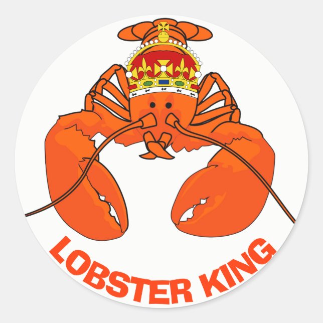 Sticker Rond Lobster Kings (Devant)