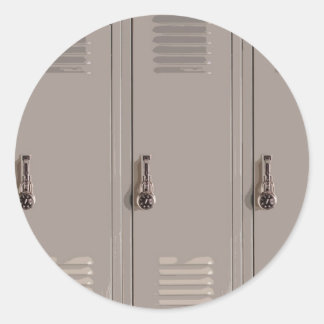 Sticker Rond Localisateurs d'écoles grises, lycéens