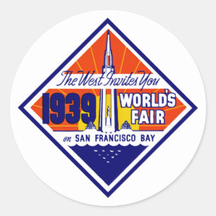 Sticker Rond L'Occident vous Invitations