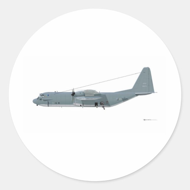Sticker Rond Lockheed AC-130 Specter (Devant)