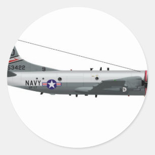 Sticker Rond Lockheed P-3 Orion