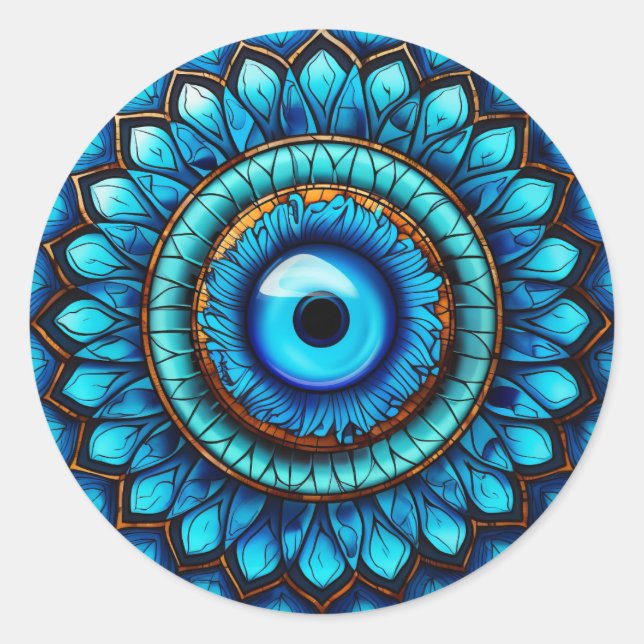 Sticker Rond L'oeil du dragon (Devant)