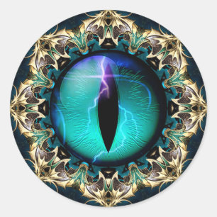 Sticker Rond L'oeil du dragon