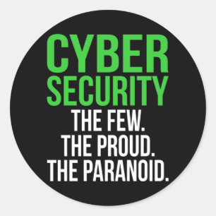 Sticker Rond Logiciel informatique informatique Cyber Sécurité