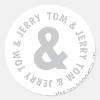 Sticker Rond Logo 2 Tom et Jerry Round