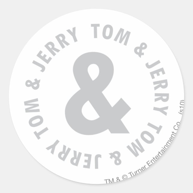 Sticker Rond Logo 2 Tom et Jerry Round (Devant)