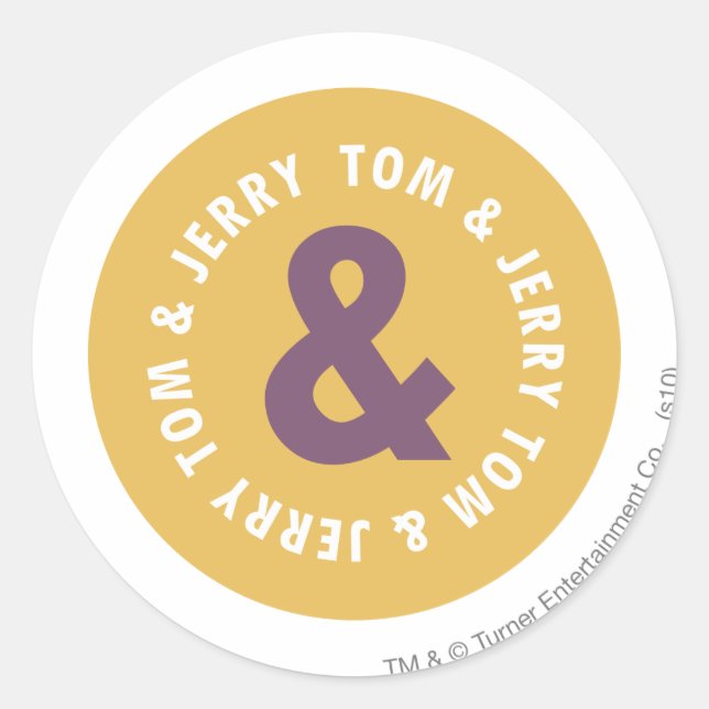 Sticker Rond Logo 3 Tom et Jerry Round (Devant)