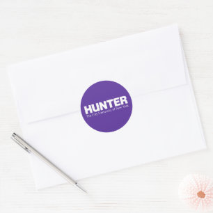 Sticker Rond Logo académique de Hunter College CUNY
