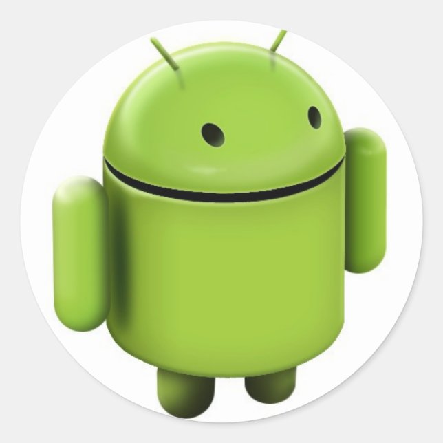 Sticker Rond Logo Android (Devant)