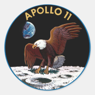 Sticker Rond Logo Apollo 11 de la NASA