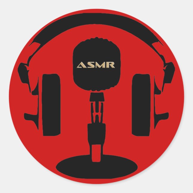 Sticker Rond Logo ASMR (Devant)
