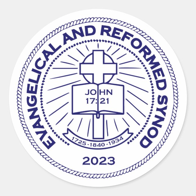 Sticker Rond Logo autocollant, feuille de 20 (Devant)