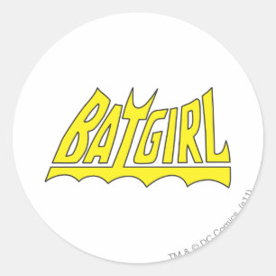 Sticker Rond Logo Batgirl