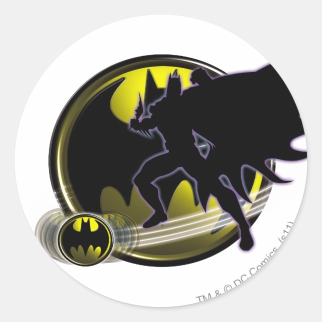 Sticker Rond Logo Batman et Circle (Devant)