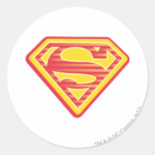Sticker Rond Logo bizarre de Supergirl