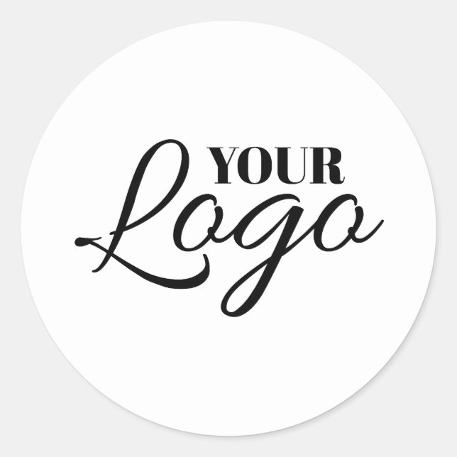 Sticker Rond Logo Blanc Minimaliste (Devant)