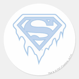 Sticker Rond Logo bleu de Supergirl