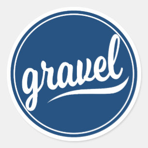 Sticker Rond Logo bleu Gravel Cycling