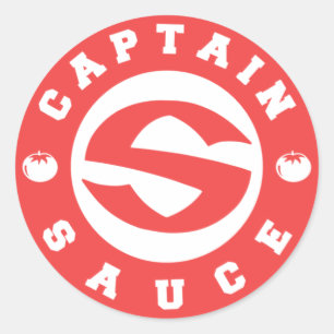 Sticker Rond Logo Captainsauce