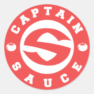 Sticker Rond Logo Captainsauce