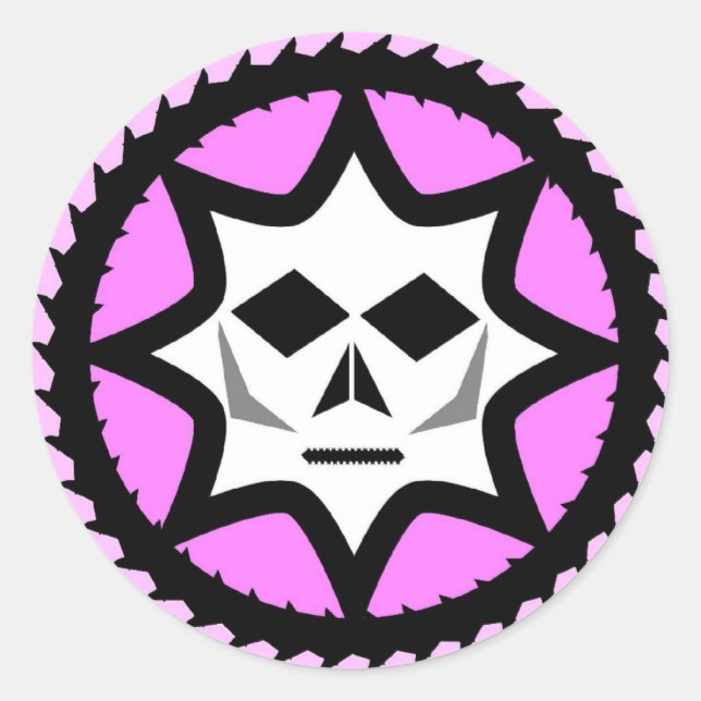 Sticker Rond Logo classique de Diabolichix (Devant)