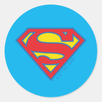 Logo classique Supergirl avec fond bleu