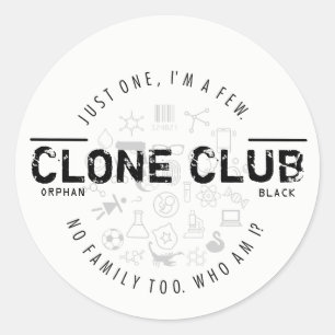 Sticker Rond Logo Clone Club