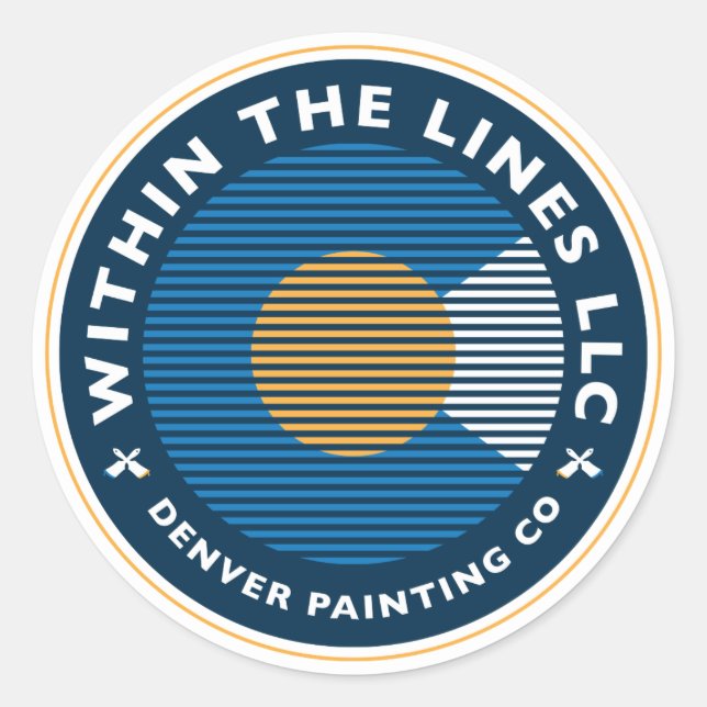 Sticker Rond logo colorado personnalisé (Devant)