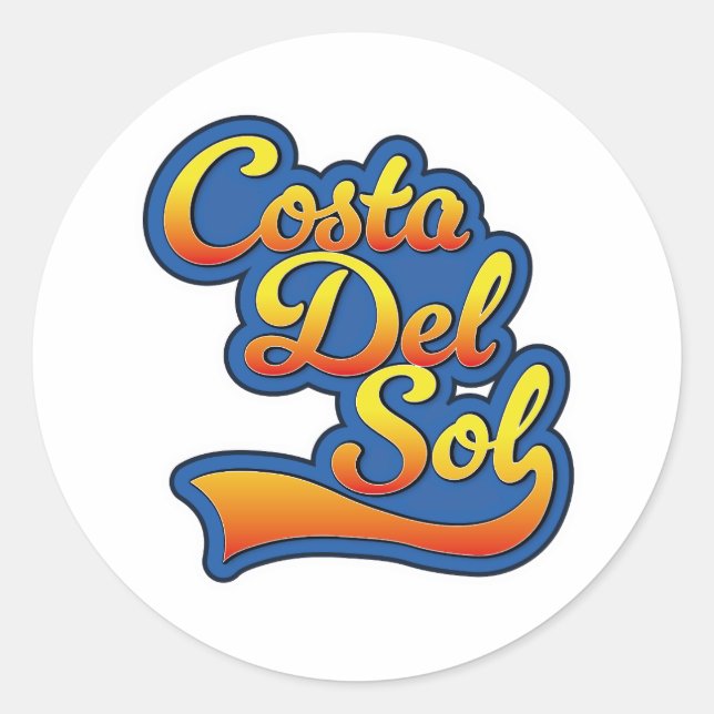 Sticker Rond logo Costa Del Sol (Devant)