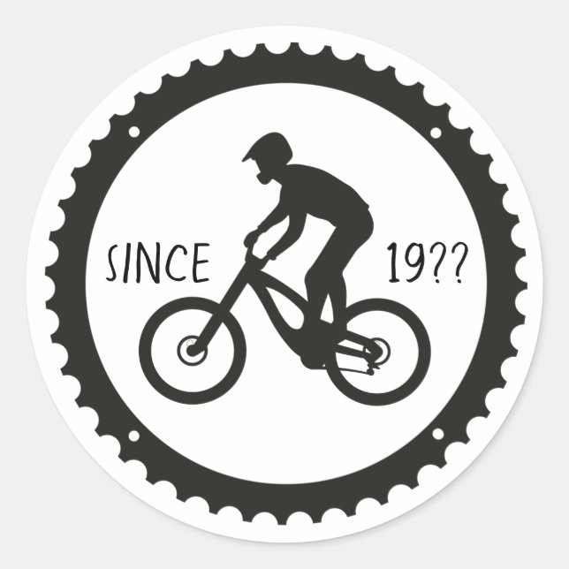 Sticker Rond Logo Cycliste (Devant)