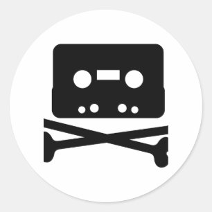 Sticker Rond Logo de bande de Pirate Bay