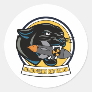 STICKER ROND LOGO DE BATAILLE NUCLÉAIRE
