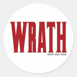 Sticker Rond Logo de colère