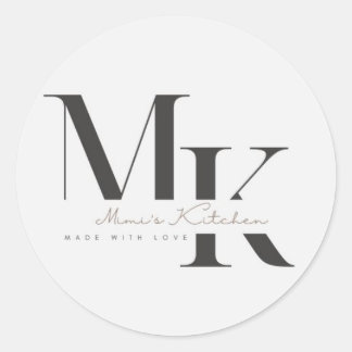 Sticker Rond Logo de cuisine de Mimi