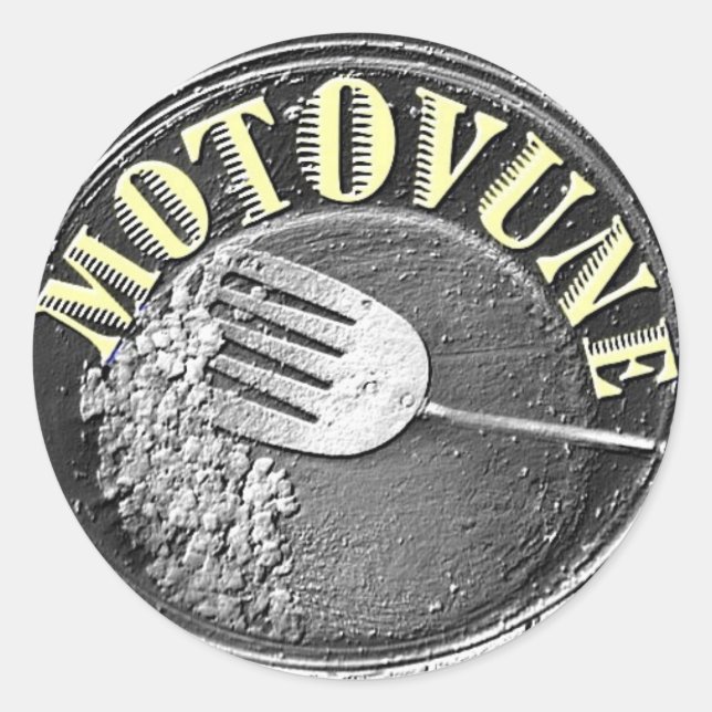 Sticker Rond Logo de hachage MOTOVUNE (Devant)