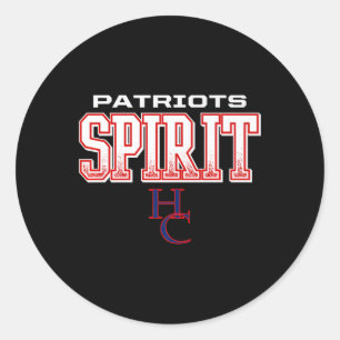 Sticker Rond Logo de Henry County Patriots Spirit S