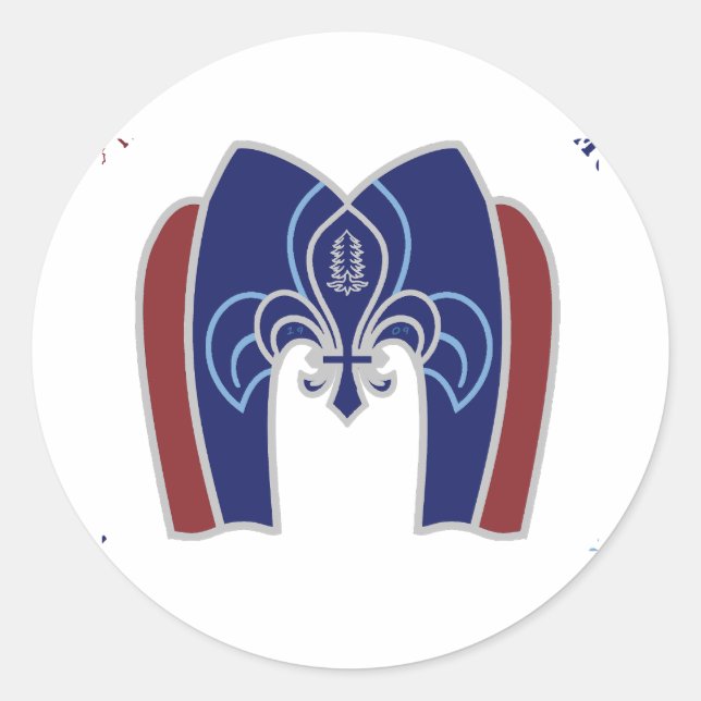 Sticker Rond Logo de hockey de Montréal (Devant)