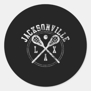 Sticker Rond Logo de Jacksonville Lacrosse Lax