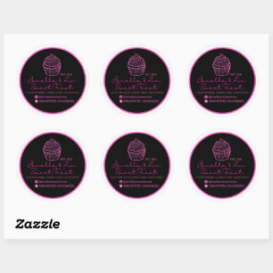 Sticker Rond Logo de Janella&Zin Cake