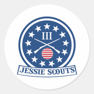 STICKER ROND LOGO DE JESSIE SCOUTS