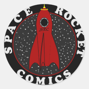 Sticker Rond logo de la bande dessinée