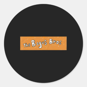 Sticker Rond Logo de la boîte Heist Halloween Bogus Bros
