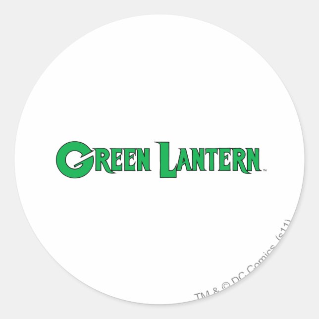 Sticker Rond Logo de la lanterne verte 9 (Devant)