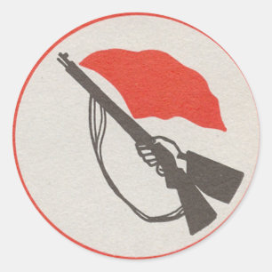 Sticker Rond Logo de la milice des travailleurs Allemand de