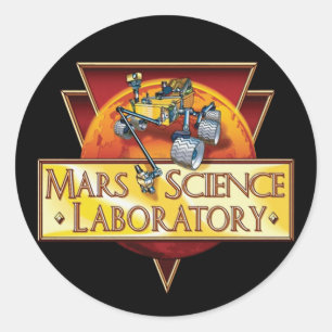 Sticker Rond Logo de la mission du Laboratoire des sciences de 