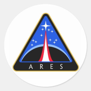 Sticker Rond Logo de la NASA Ares Rocket