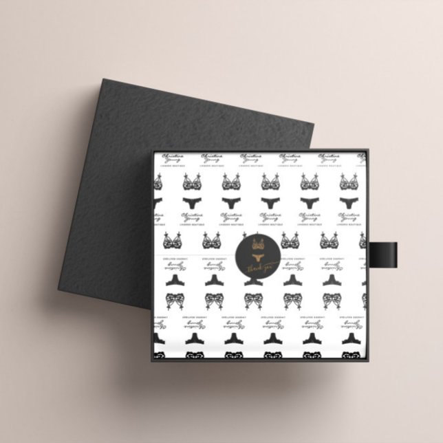 Sticker Rond Logo de la Parties scintillant d'or Lingerie Bouti (Créateur téléchargé)