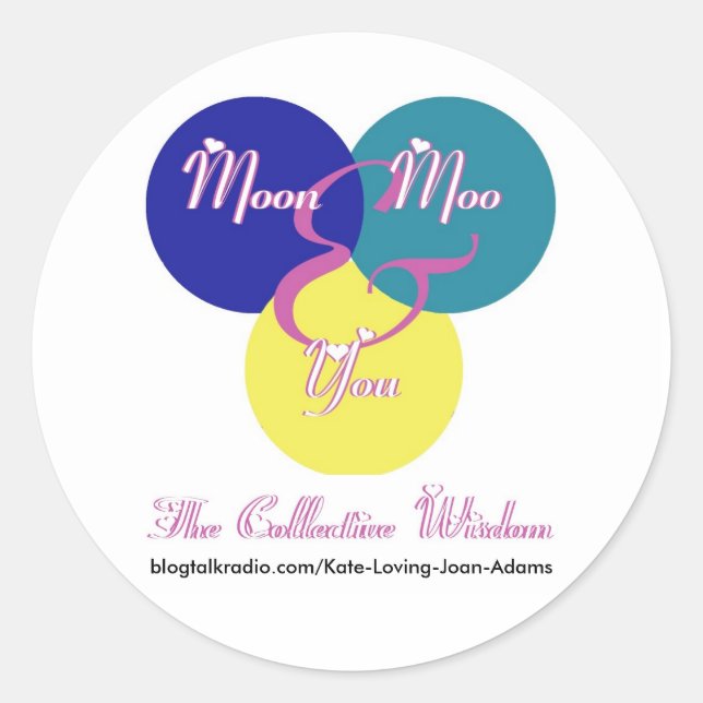 Sticker Rond Logo de la sagesse collective (Devant)