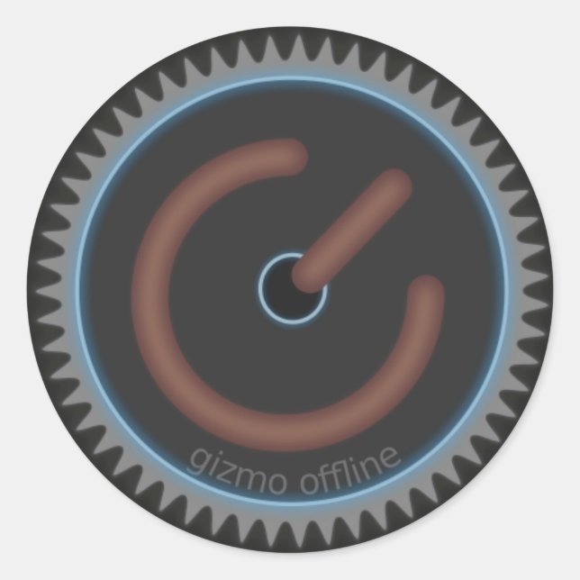 Sticker Rond Logo de la société Gizmo Offline (Devant)